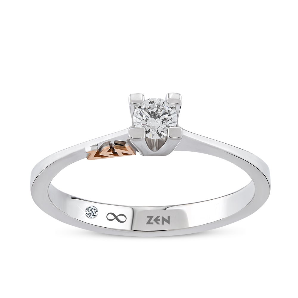 0,12 Karat Valentine Forevermark Tektaş Pırlanta Yüzük