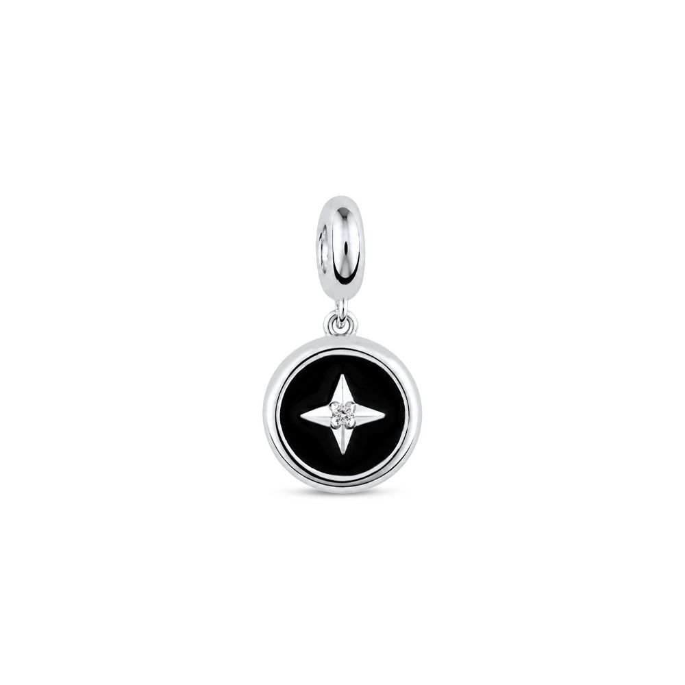 Pırlantalı Gümüş Charm - 3002169506 / ZEN Pırlanta