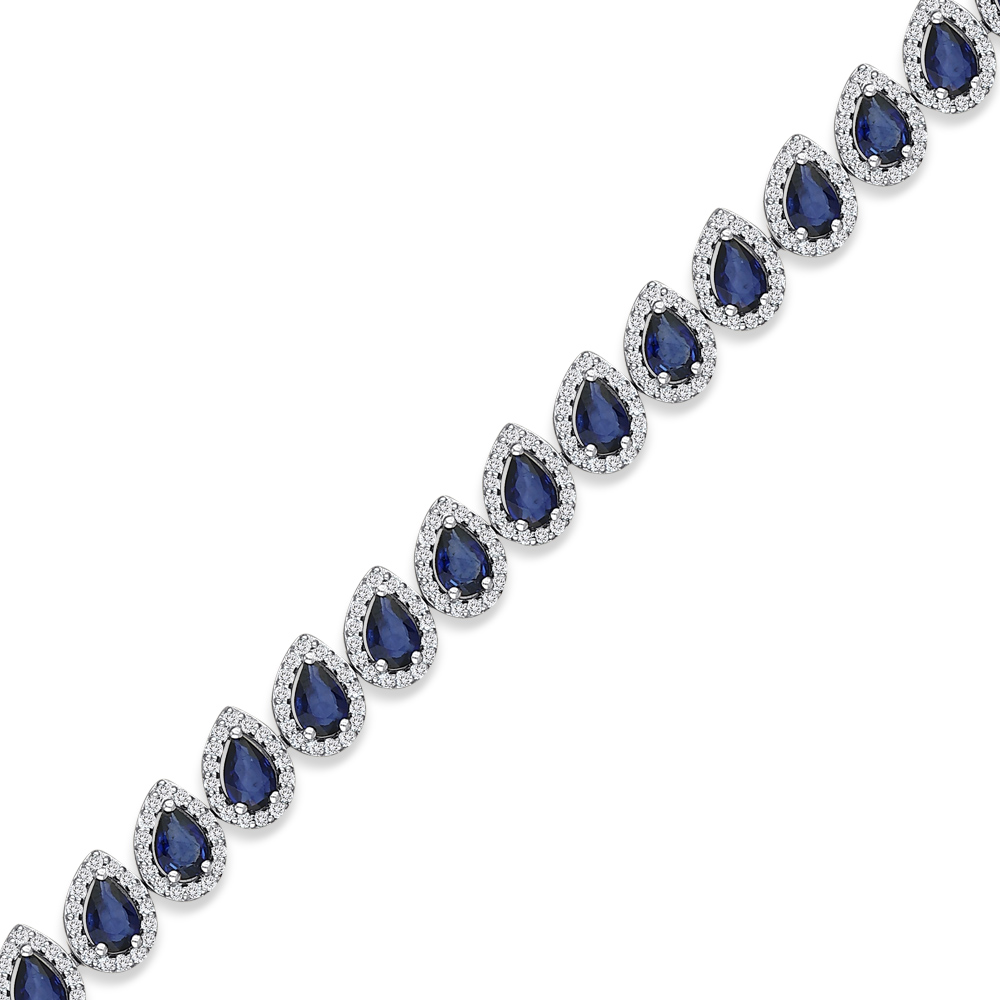 12,01 Karat Pırlanta Safir Bileklik