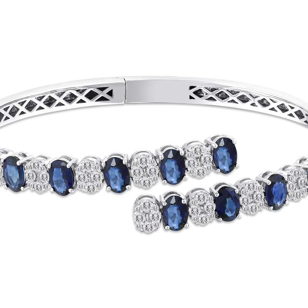 7,93 Karat Safir Pırlanta Bileklik