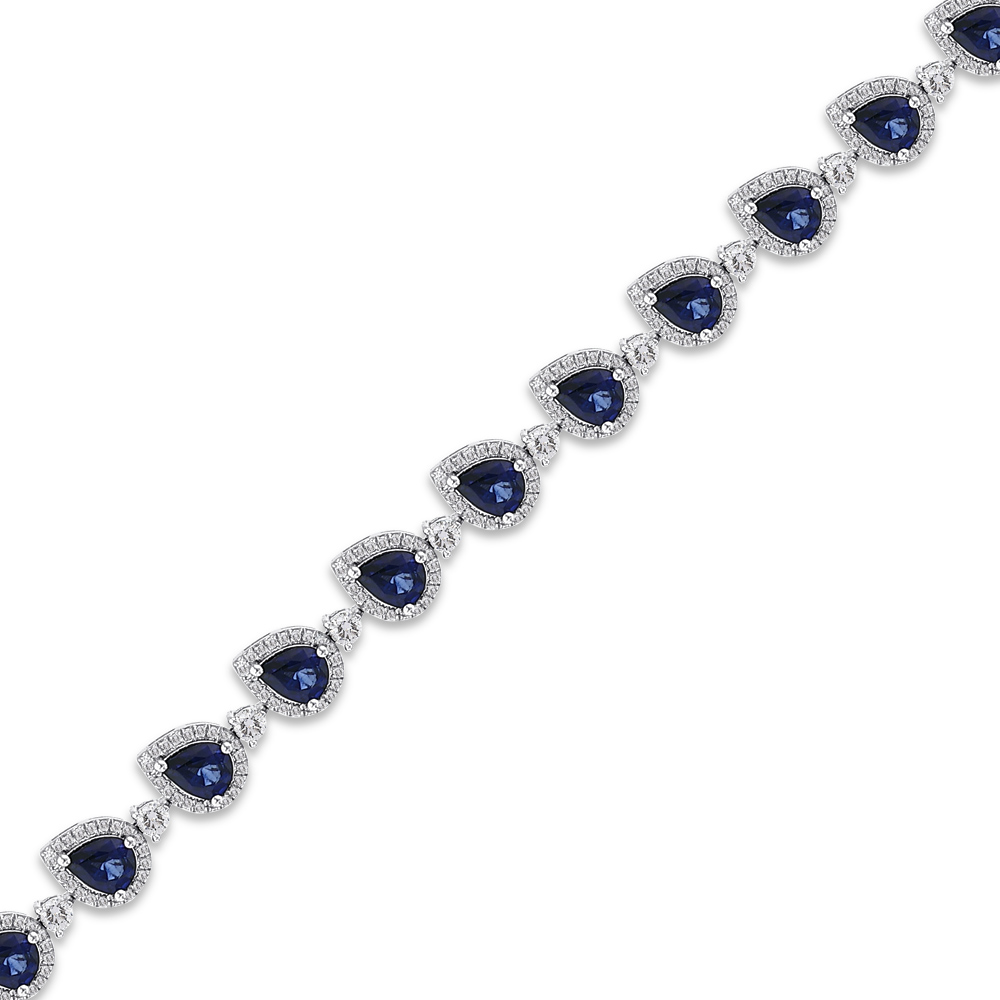 7,13 Karat Safir Pırlanta Bileklik