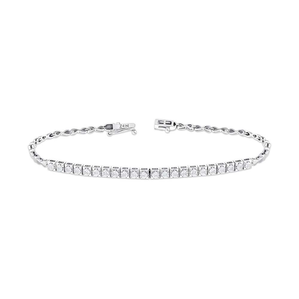 0,80 Karat Pırlanta Su Yolu Bileklik