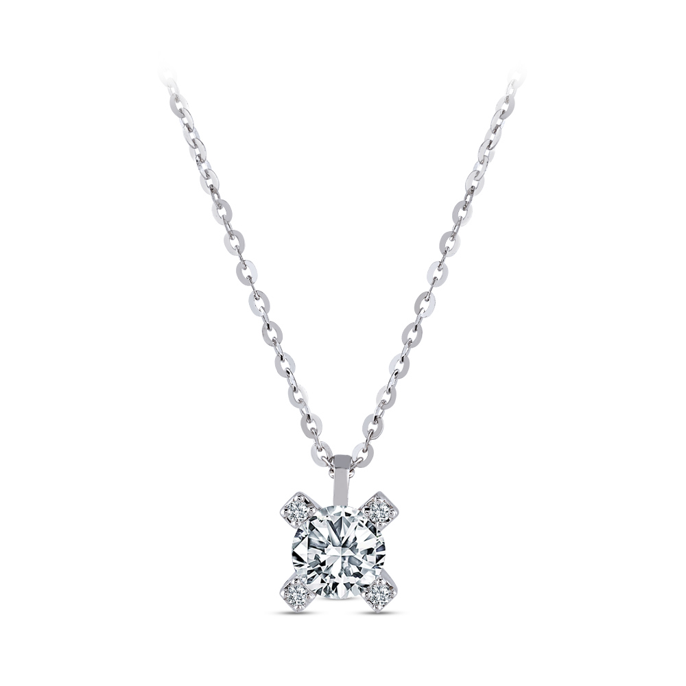 0,32 Karat Forevermark Cornerstones Tektaş Pırlanta Kolye