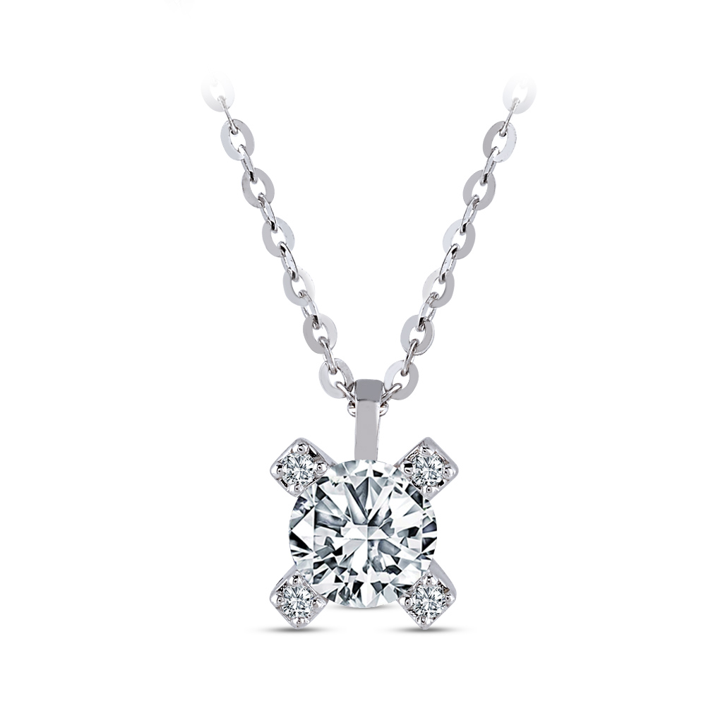 0,32 Karat Forevermark Cornerstones Tektaş Pırlanta Kolye