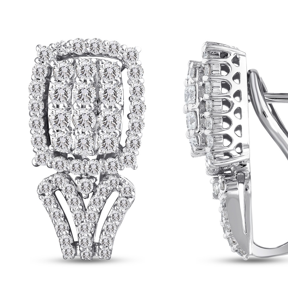 1,33 Karat Tasarım Pırlanta Küpe