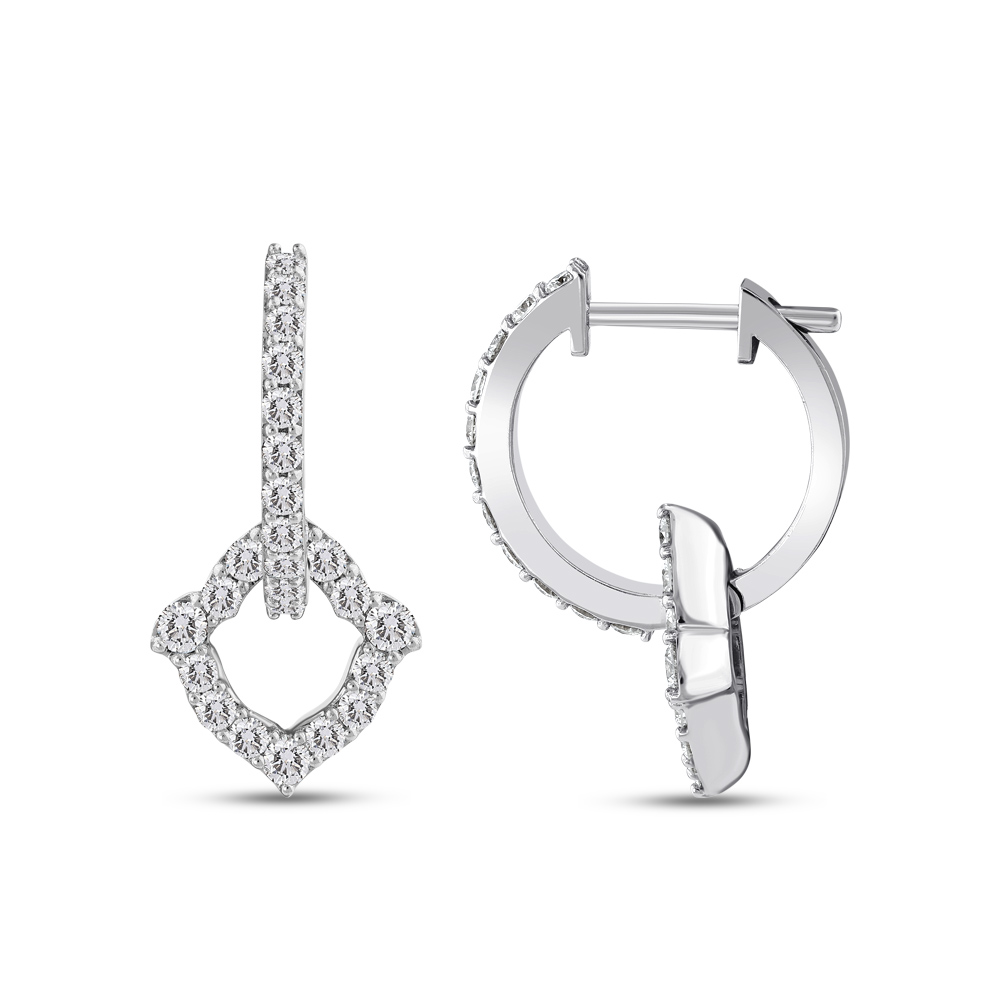 1,07 Karat Tulip Pırlanta Küpe