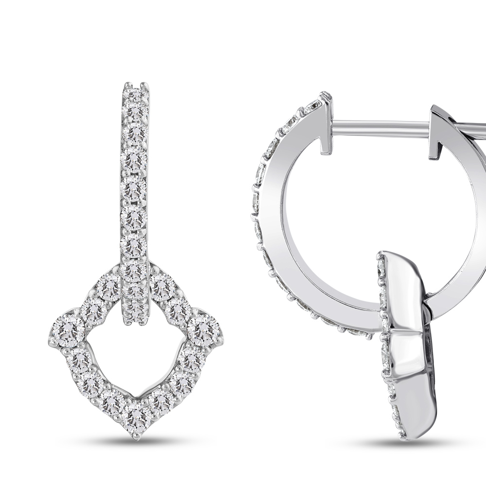 1,07 Karat Tulip Pırlanta Küpe