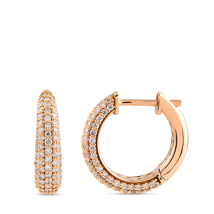 0,81 Karat Pırlanta Küpe