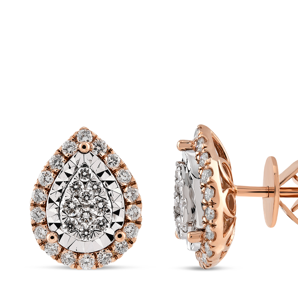 0,40 Karat Tasarım Pırlanta Küpe