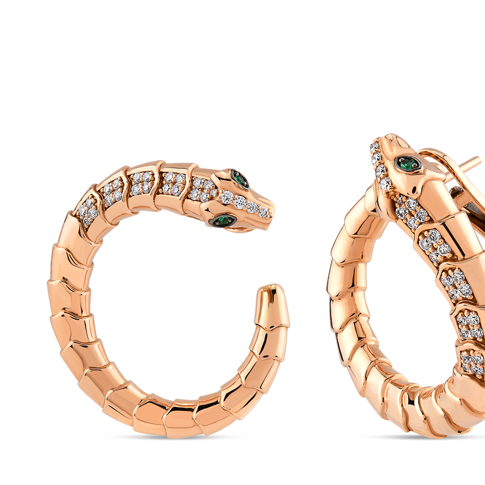 0,50 Karat Ophidia Pırlanta Küpe