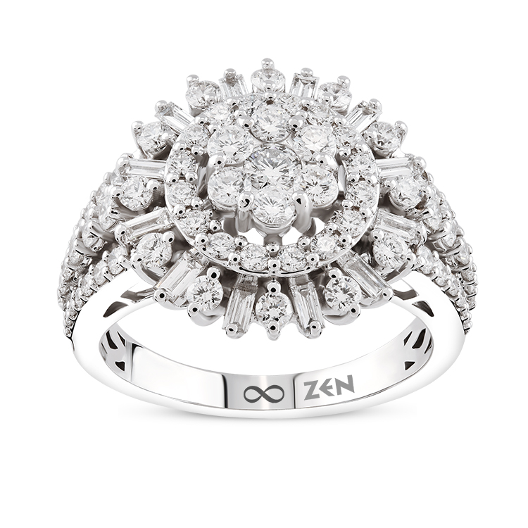 1,25 Karat Baget Pırlanta Yüzük