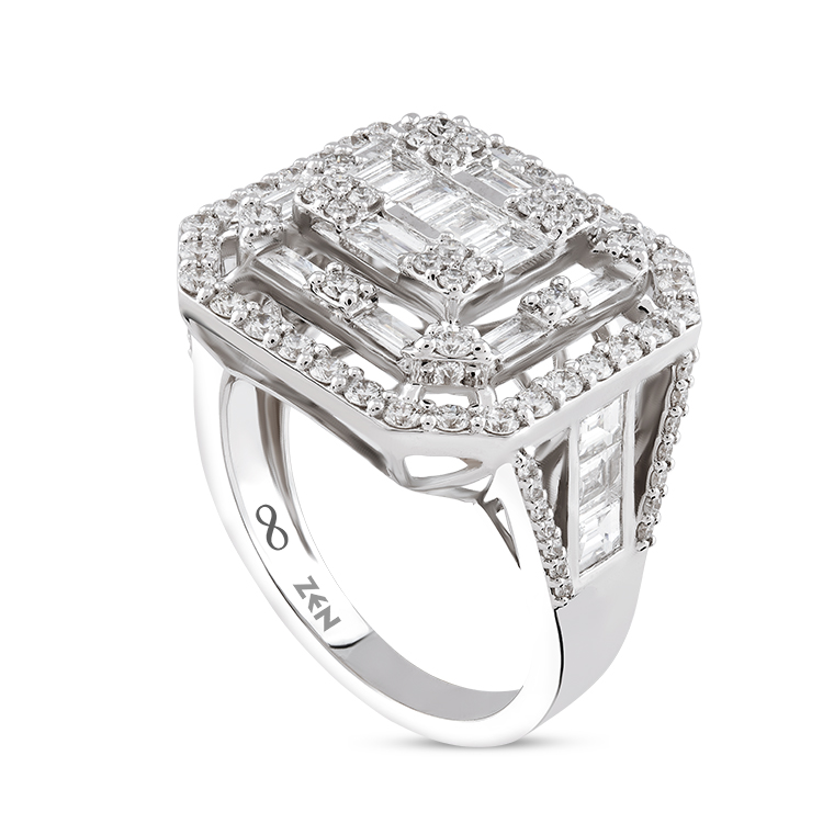 1,77 Karat Baget Pırlanta Yüzük