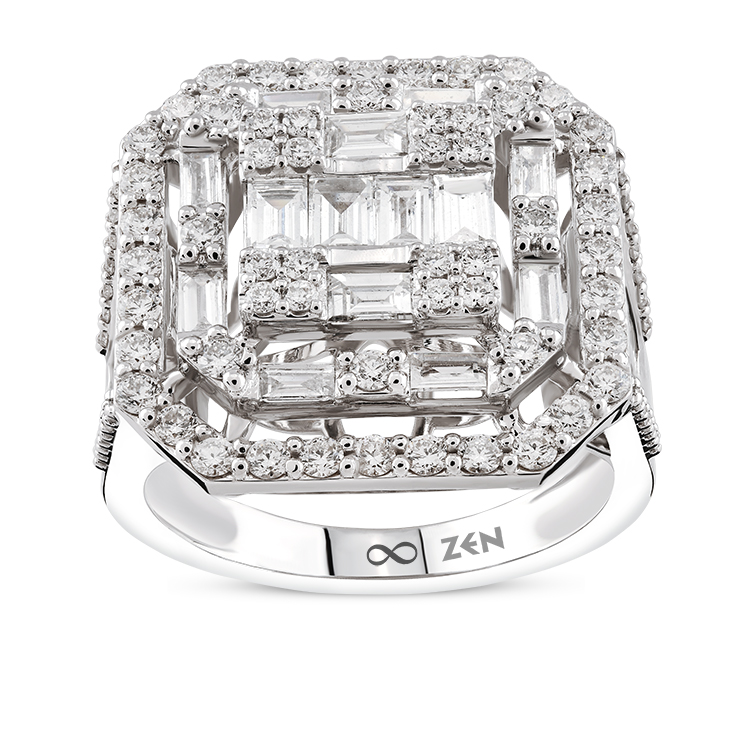 1,77 Karat Baget Pırlanta Yüzük