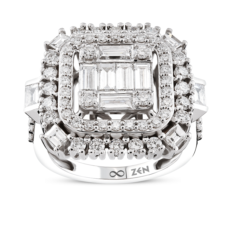 1,71 Karat Baget Pırlanta Yüzük