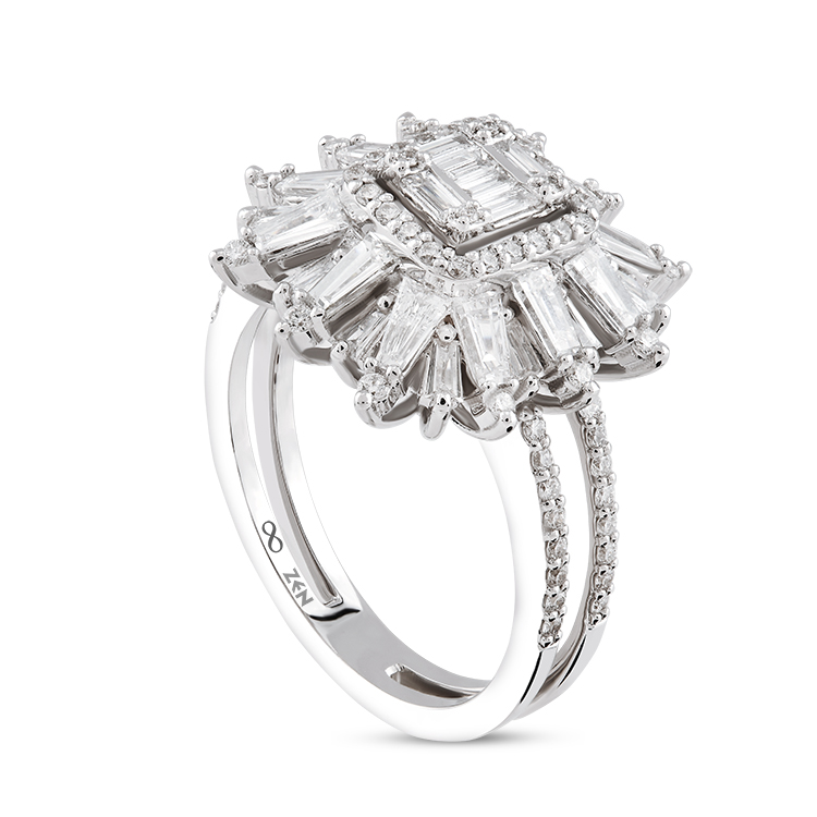 1,19 Karat Baget Pırlanta Yüzük