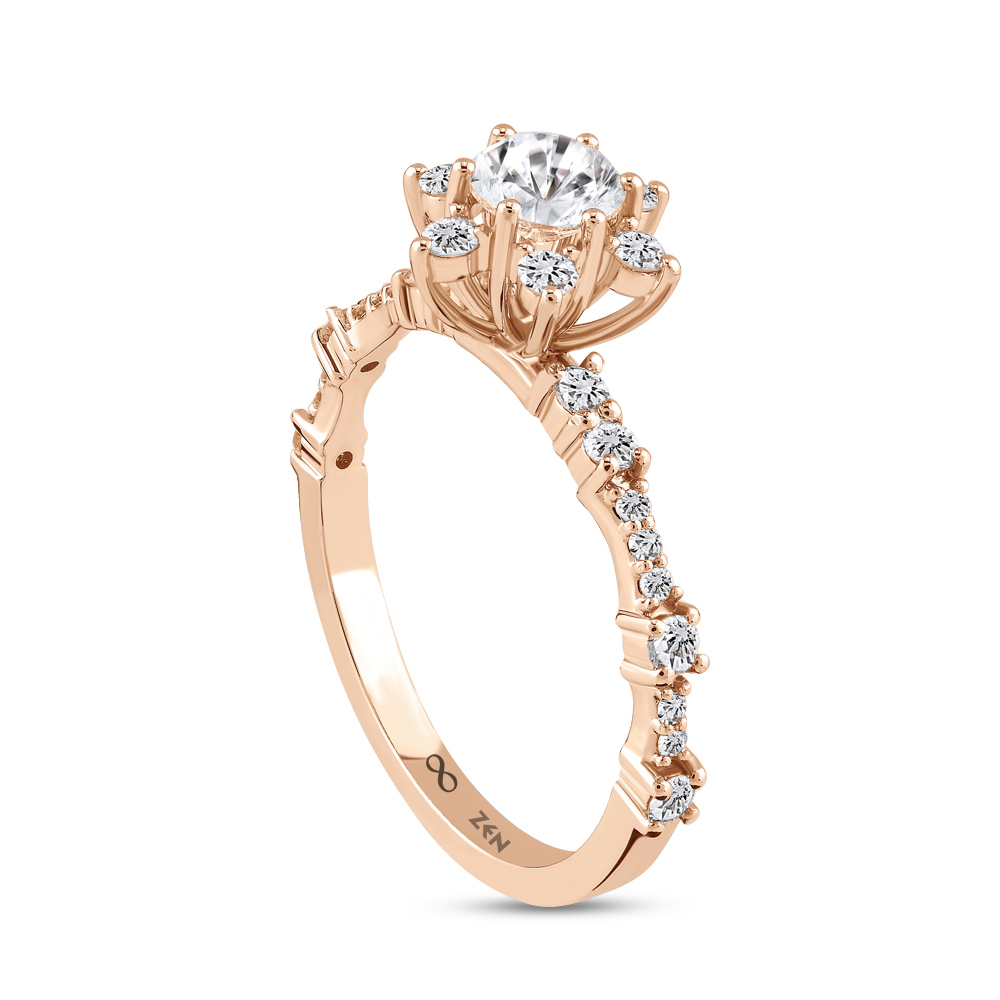0,75 Karat  Lotus Tektaş Pırlanta Yüzük
