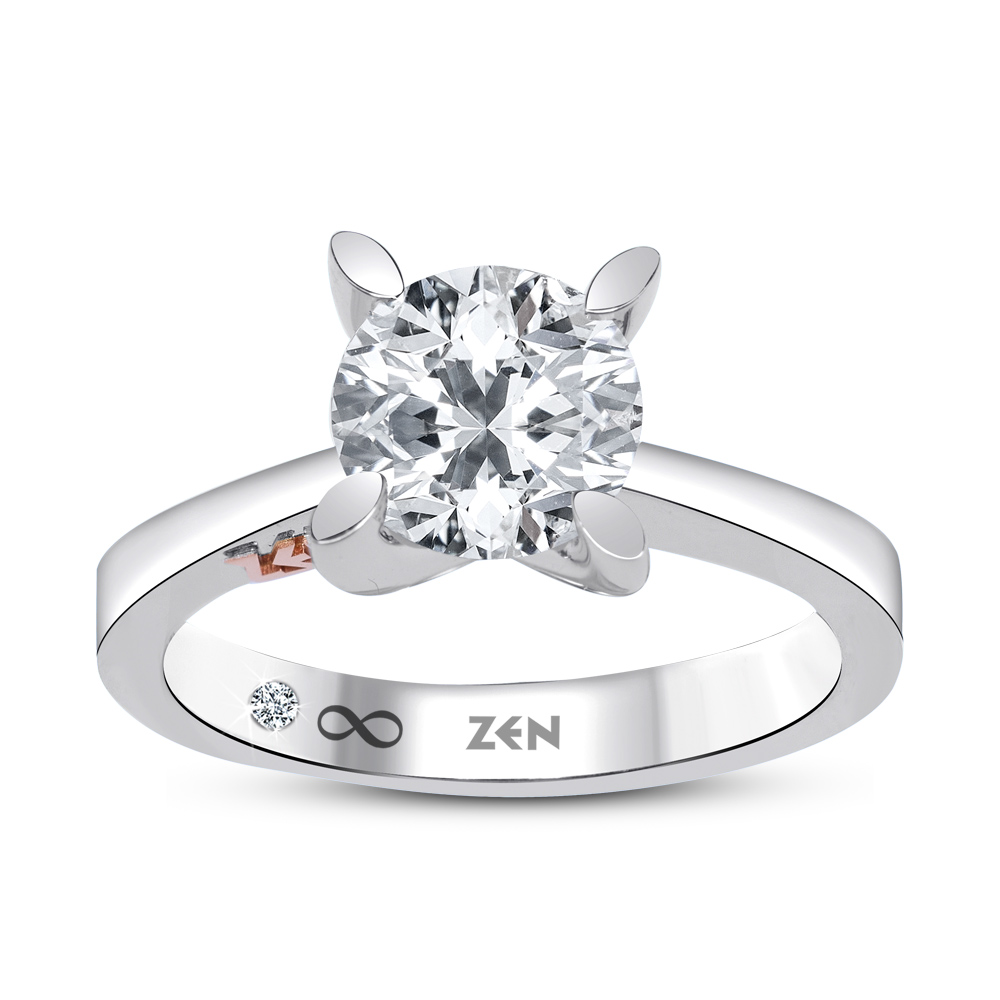 1,00 Karat HRD Sertifikalı Hera Tektaş Pırlanta Yüzük