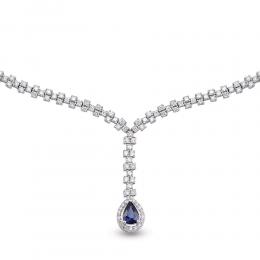 1,87 Karat Pırlanta Safir Gerdanlık