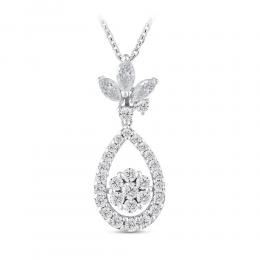 0,75 Karat Markiz Pırlanta Kolye