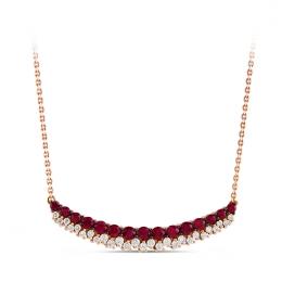 0,94 Karat Pırlanta Yakut Kolye