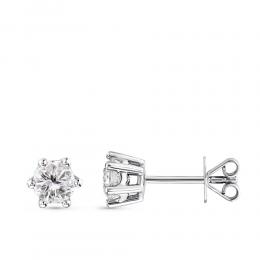 1,00 Karat Tiara Tektaş Pırlanta Küpe