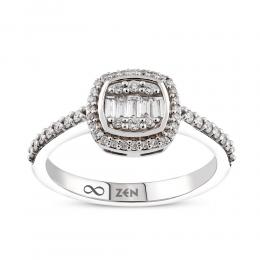 0,33 Karat Baget Pırlanta Yüzük