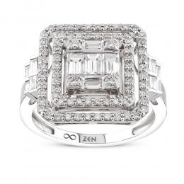 0,92 Karat Baget Pırlanta Yüzük