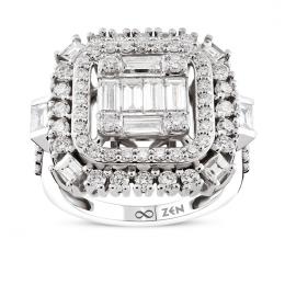 1,71 Karat Baget Pırlanta Yüzük