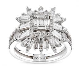 1,19 Karat Baget Pırlanta Yüzük