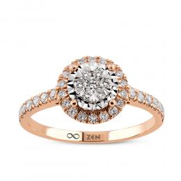 0,39 Karat Tasarım Pırlanta Yüzük