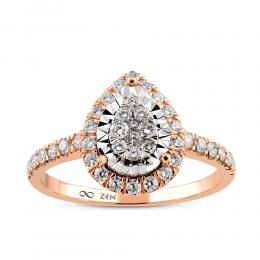 0,42 Karat Tasarım Pırlanta Yüzük