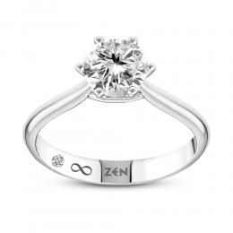 1,00 Karat HRD Sertifikalı Tiara Tektaş Pırlanta Yüzük